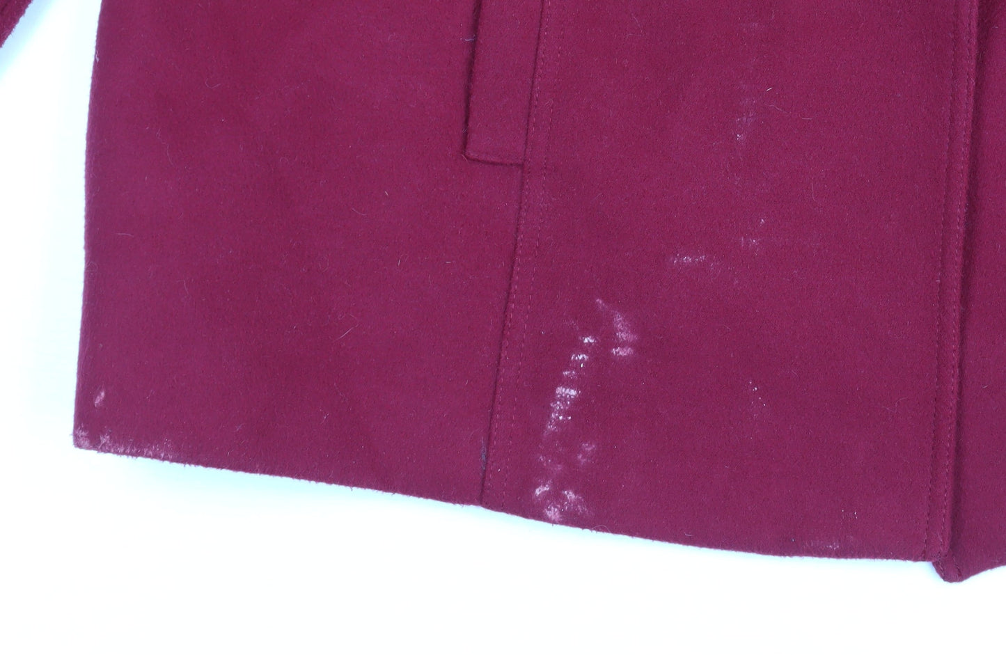 Bonmarché Women's Red Pea Coat Size 16 Double-Breasted