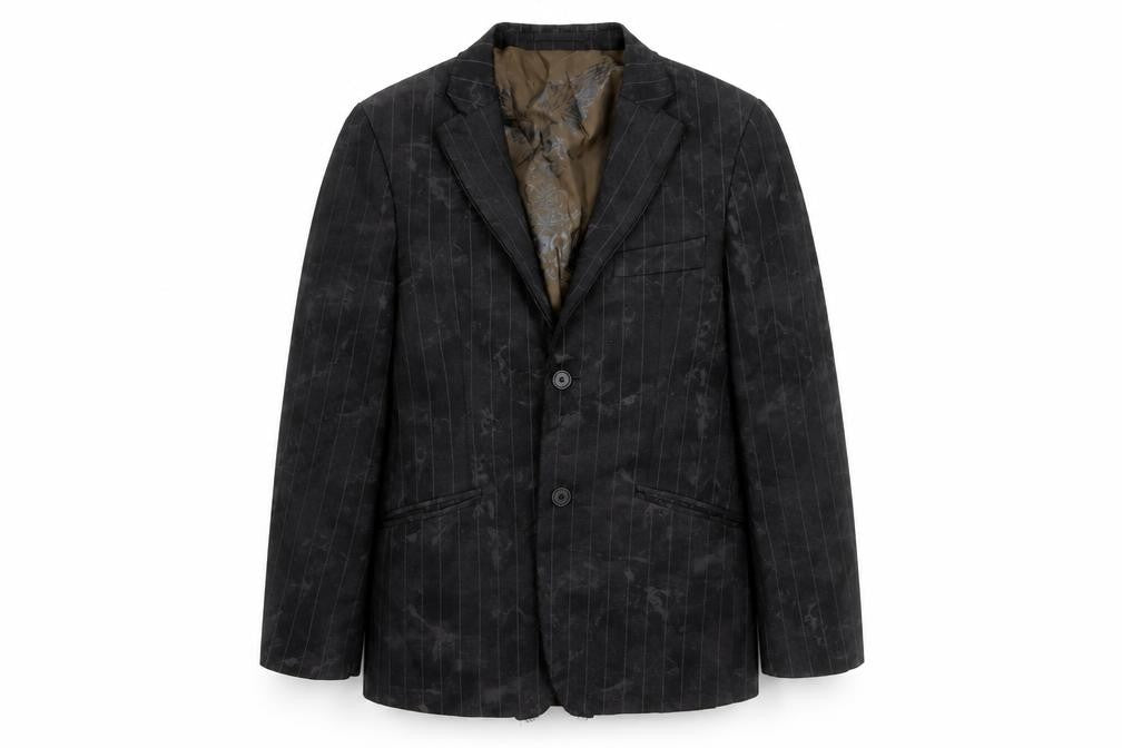 River Island Men's Brown Striped Blazer S
