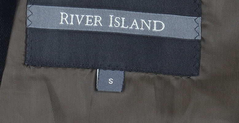 River Island Men's Brown Striped Blazer S