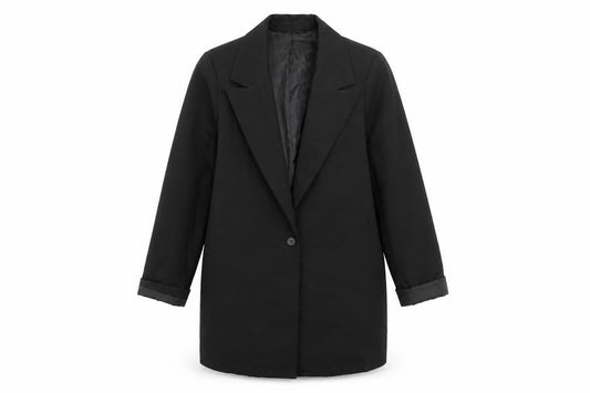 PRETTYLITTLETHING Women's Black Long Coat Size 8