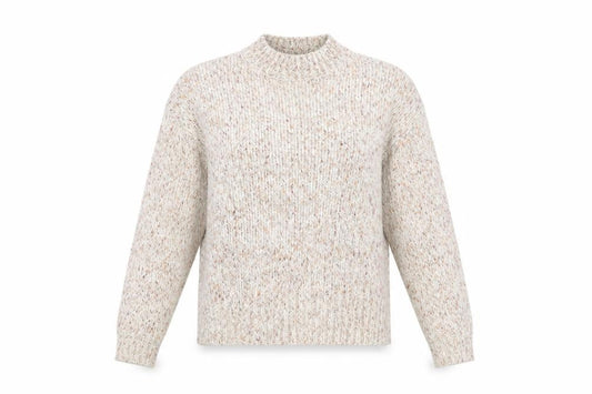 New Look Women's Beige M Pullover Jumper, Knit, Relaxed Fit