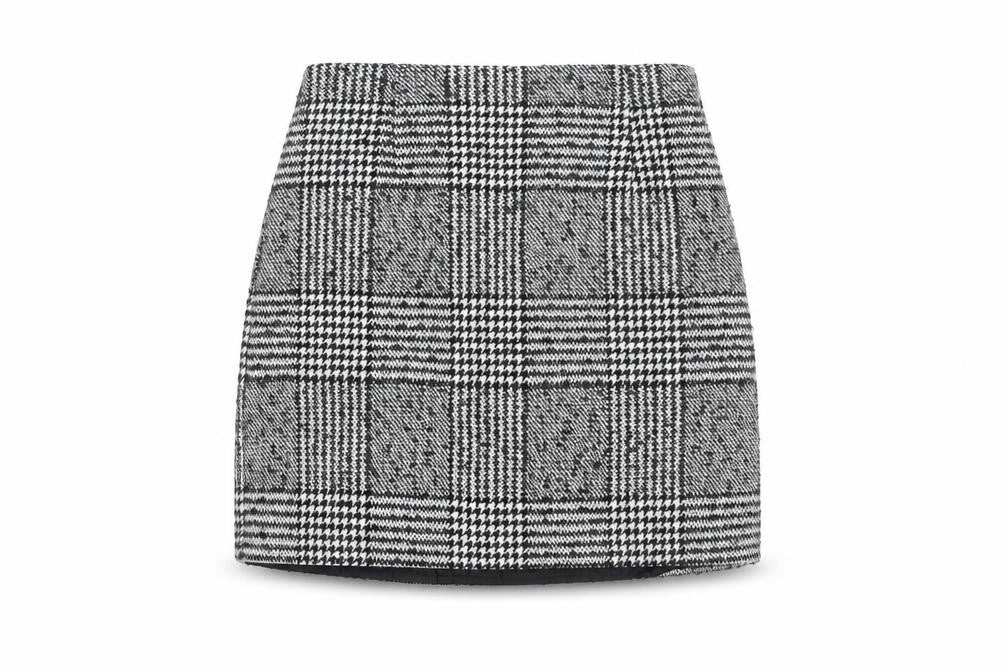 New Look Women's Black Plaid Short Skirt Size 6