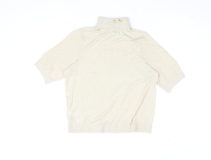 Marks & Spencer Women's Gold Roll Neck Sweater