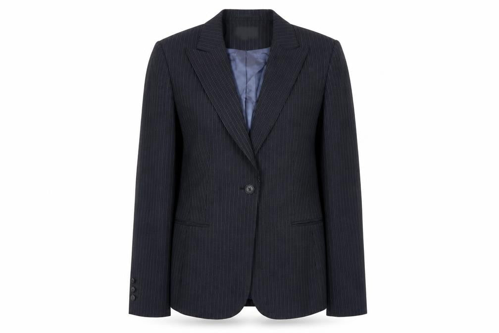Austin Reed Women's Black Pinstripe Suit Jacket Size 12