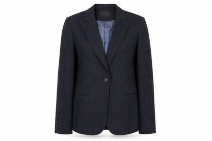 Austin Reed Women's Black Pinstripe Suit Jacket Size 12