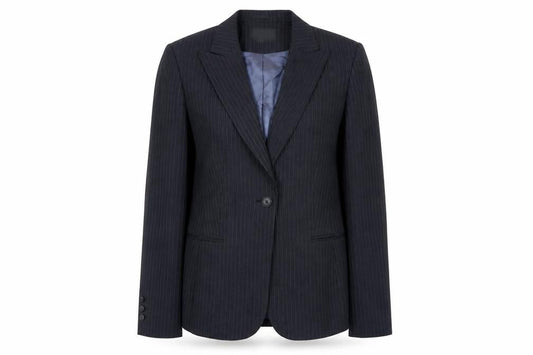 Austin Reed Women's Black Pinstripe Suit Jacket Size 12