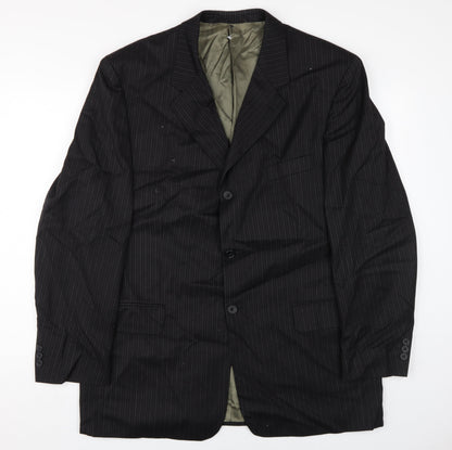 Pierre Cardin Men's Black Classic Blazer Size 44 Regular
