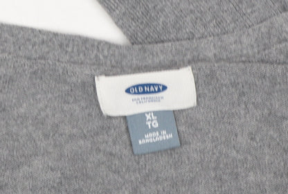 Old Navy Women's Grey Cardigan XL 100% Cotton