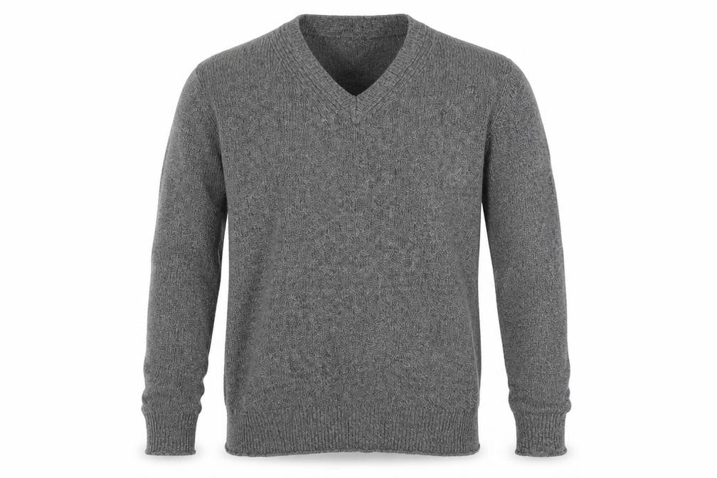 Gap Men's Grey V-Neck Pullover Jumper XL