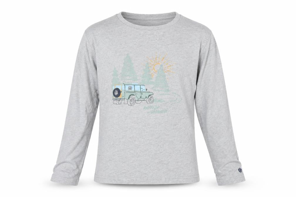 FatFace Boys Grey Graphic Long Sleeve T-Shirt 10-11 Years