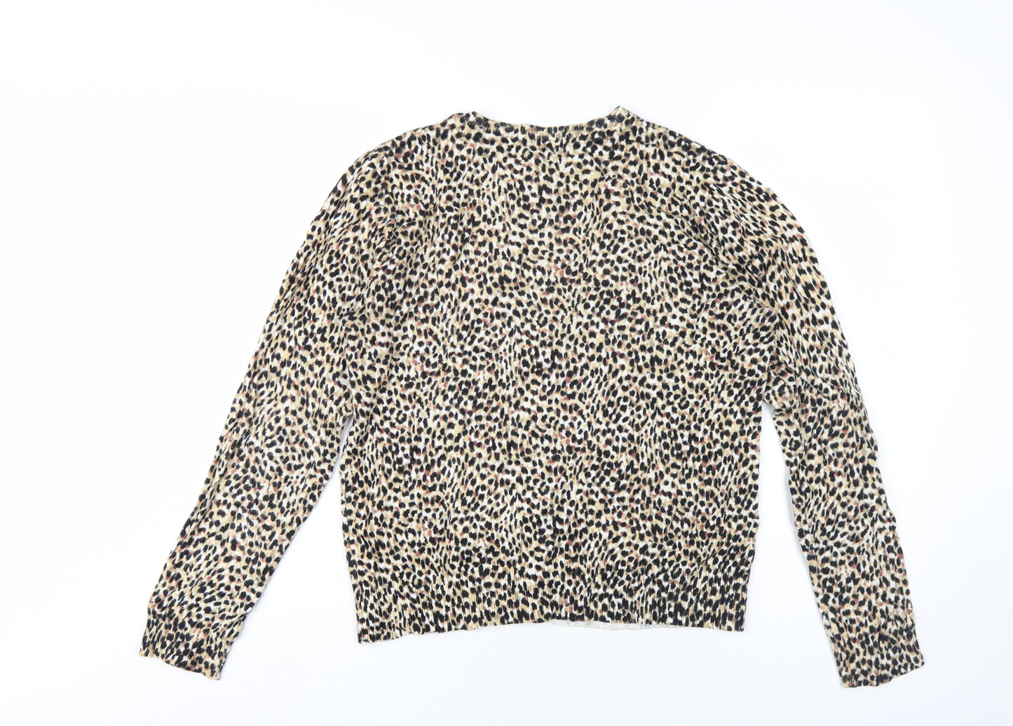 Jeanne Pierre Women’s Animal Print XL Cardigan