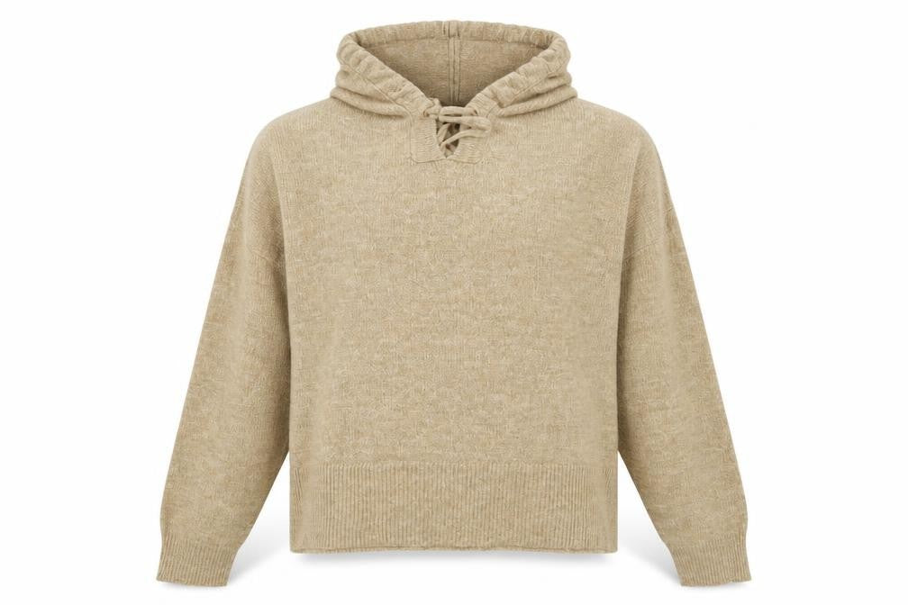 Nobody's Child Women's Beige Knit Pullover Hoodie S