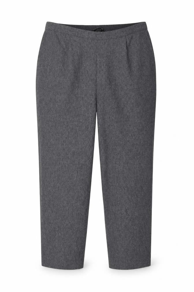 Bonmarché Women's Grey Regular Knit Trousers Size 18