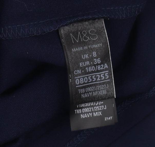 Marks and Spencer Women's Blue Bodycon Dress Size 8