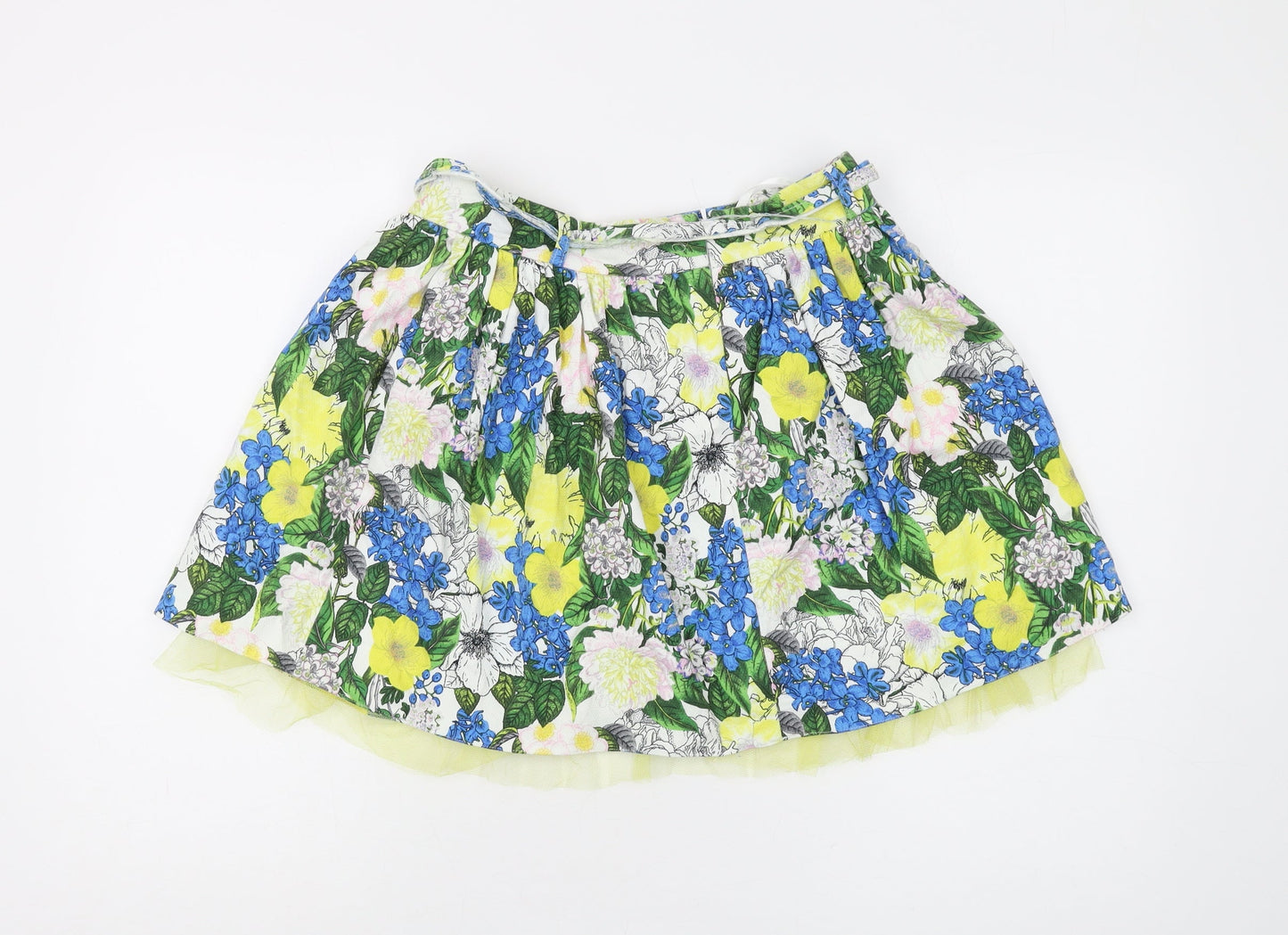 River Island Women's Floral Pleated Skirt, Size 12