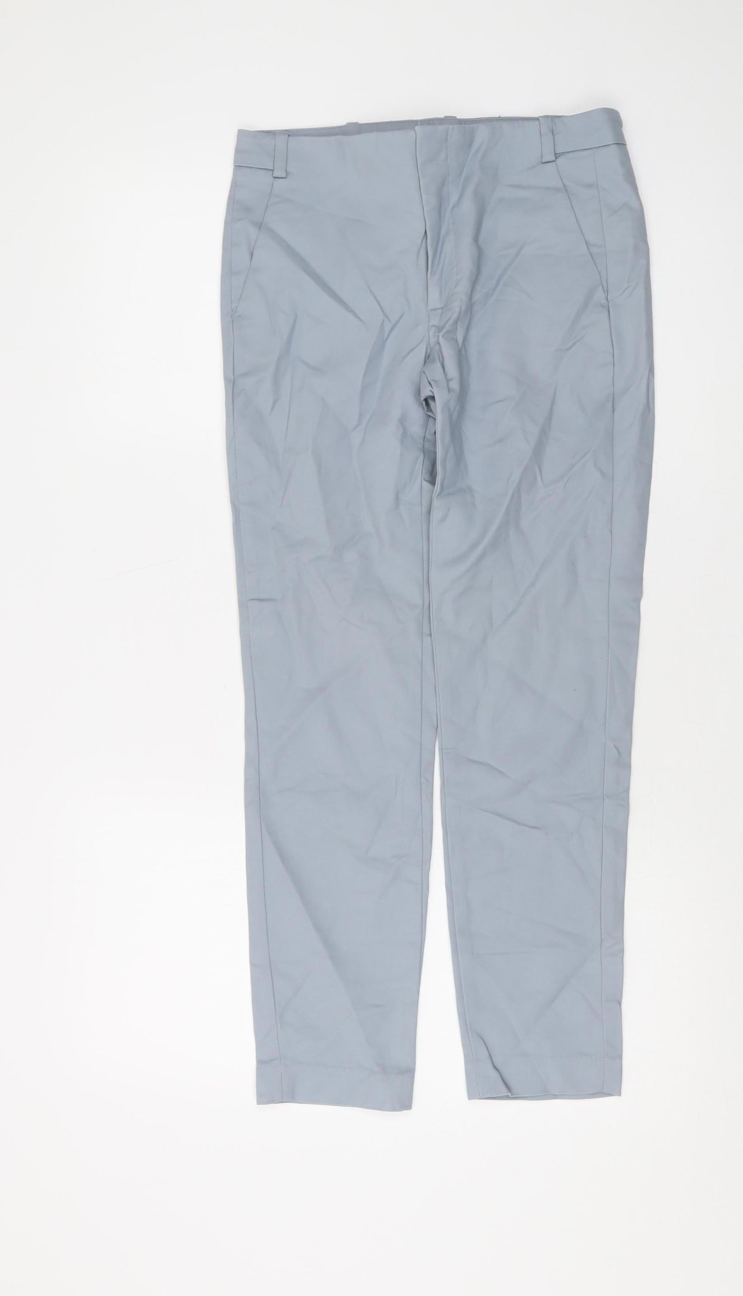 Zara Women's Blue Chino Trousers Size 6