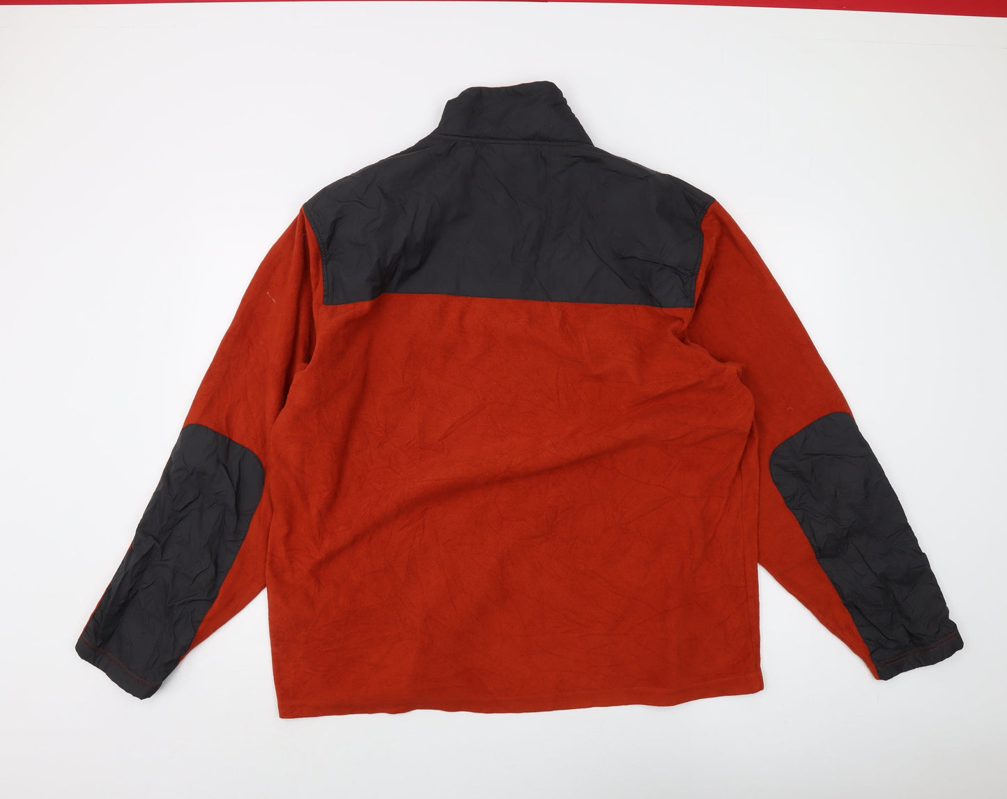 Nautica Men's XL Red 1/4 Zip Fleece Sweatshirt