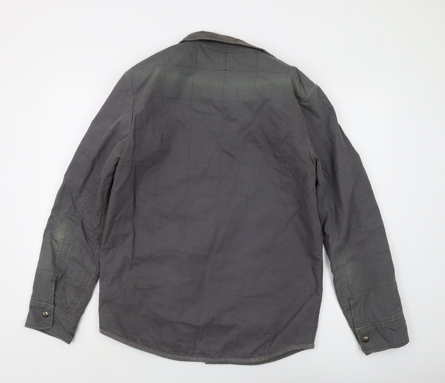 Gap Men's Grey Military Jacket - M, Cotton Mix
