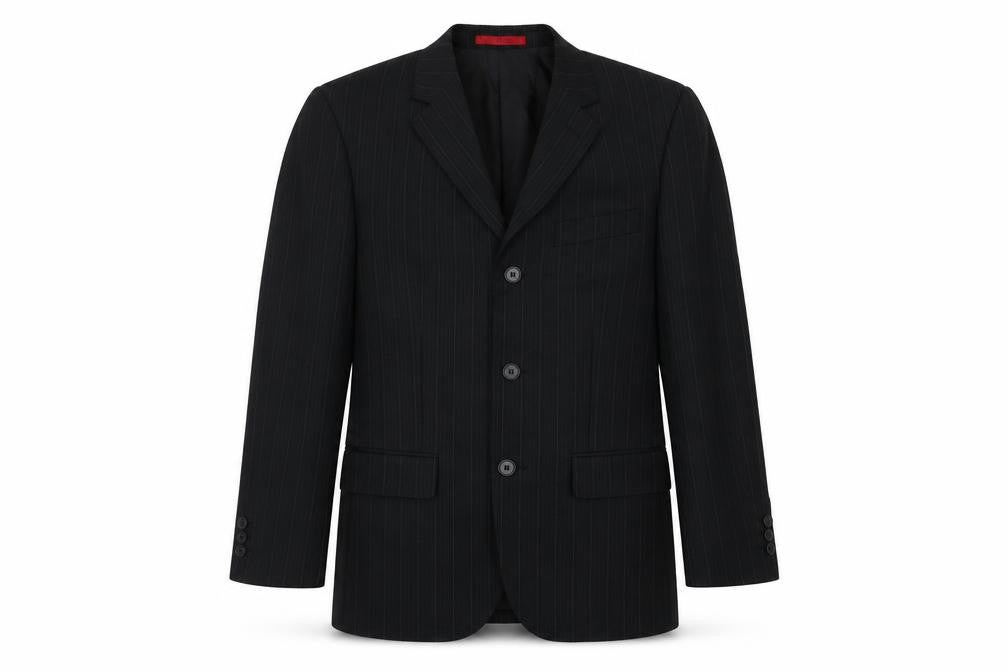 Burton Men's Black Striped Blazer, Size 36S