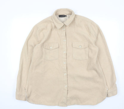 PRETTYLITTLETHING Women's Beige Jacket Size 10