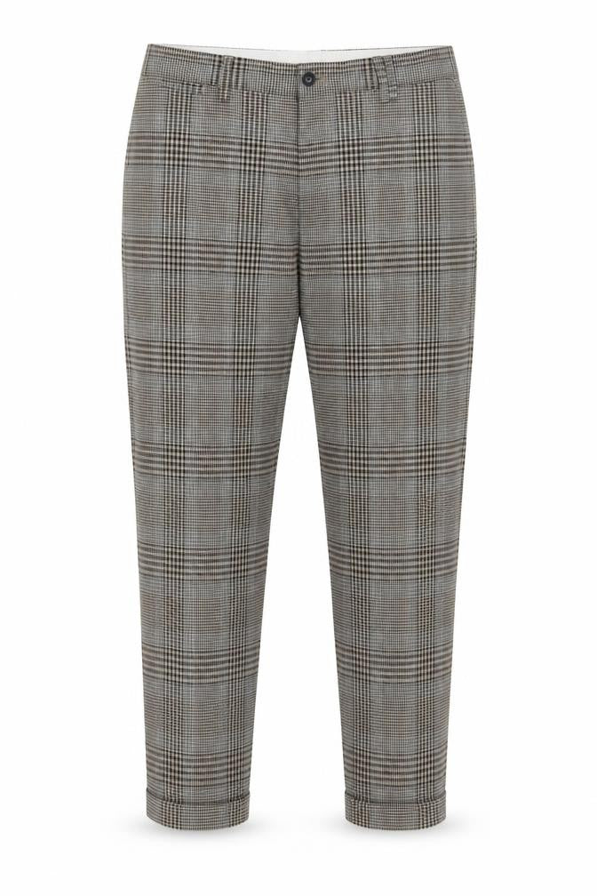 Zara Women's Grey Plaid Chino Trousers Size 2