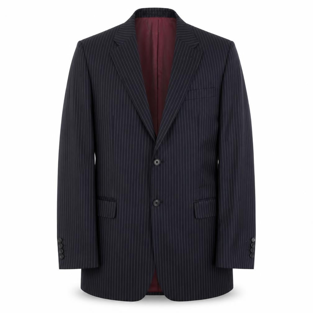 John Lewis Men's Black Striped Blazer Size 40L
