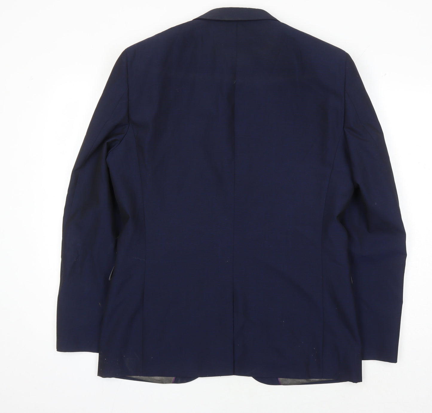 Next Men's Blue Single-Breasted Blazer Size 40R
