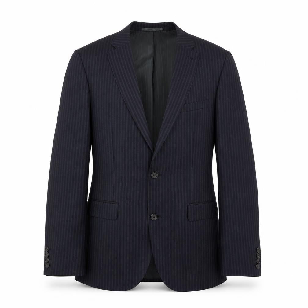Next Men's Black Striped Blazer 38 Regular