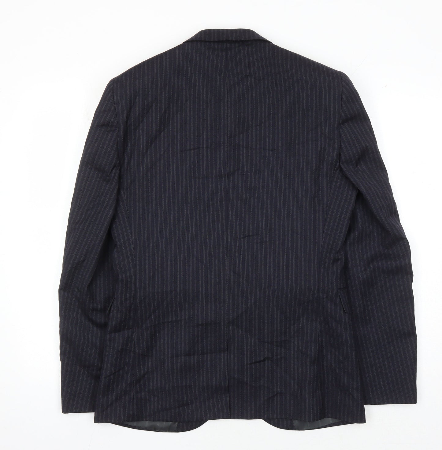 Next Men's Black Striped Blazer 38 Regular