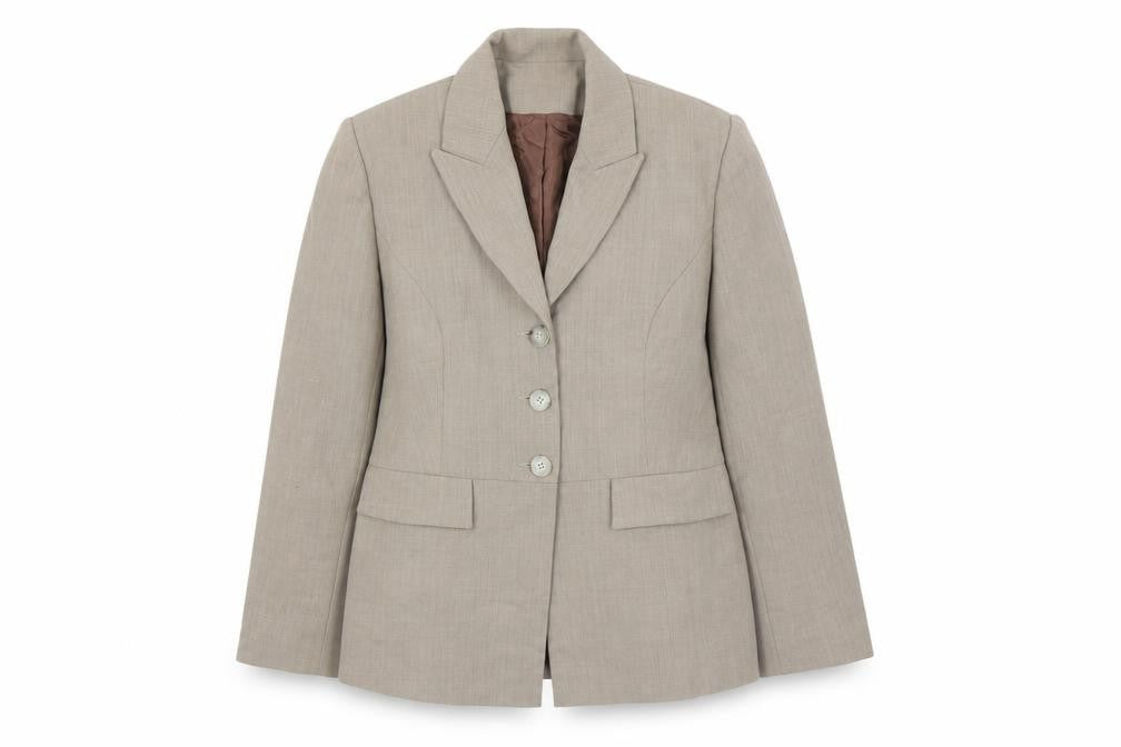 Richards Women's Beige Blazer Size 12 Business Wear