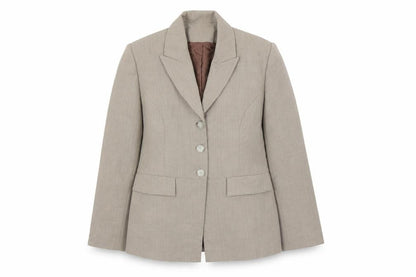 Richards Women's Beige Blazer Size 12 Business Wear