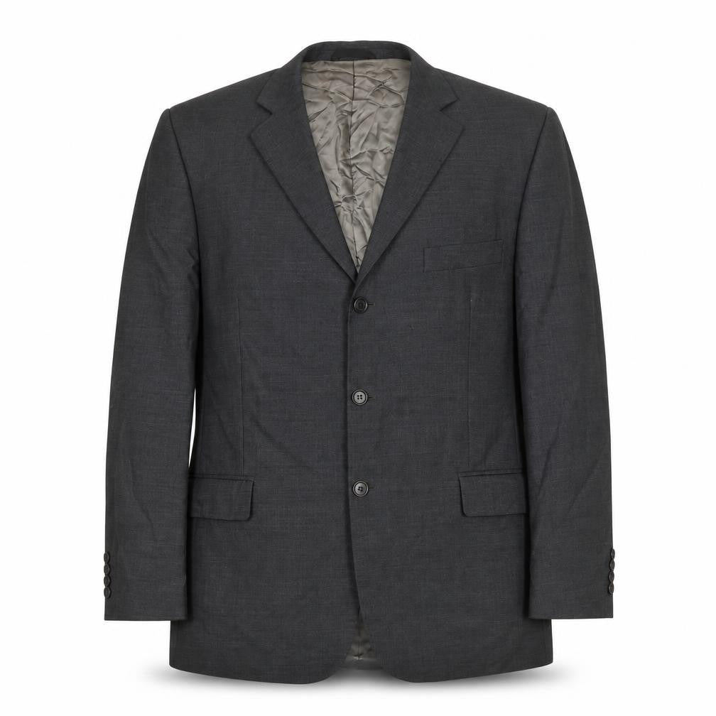 Marks & Spencer Men's Grey Suit Jacket, 46R Wool