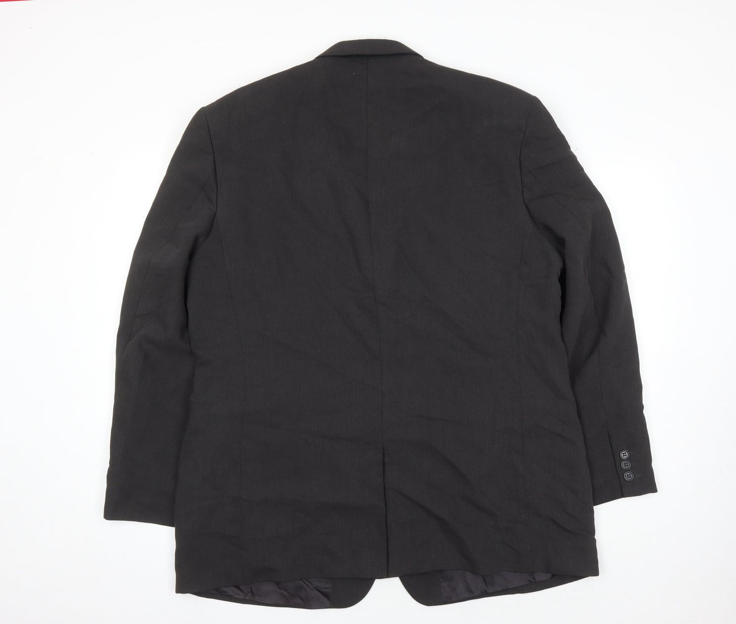 Jonathan Adams Men's Black Formal Blazer, Size 46, Regular Fit