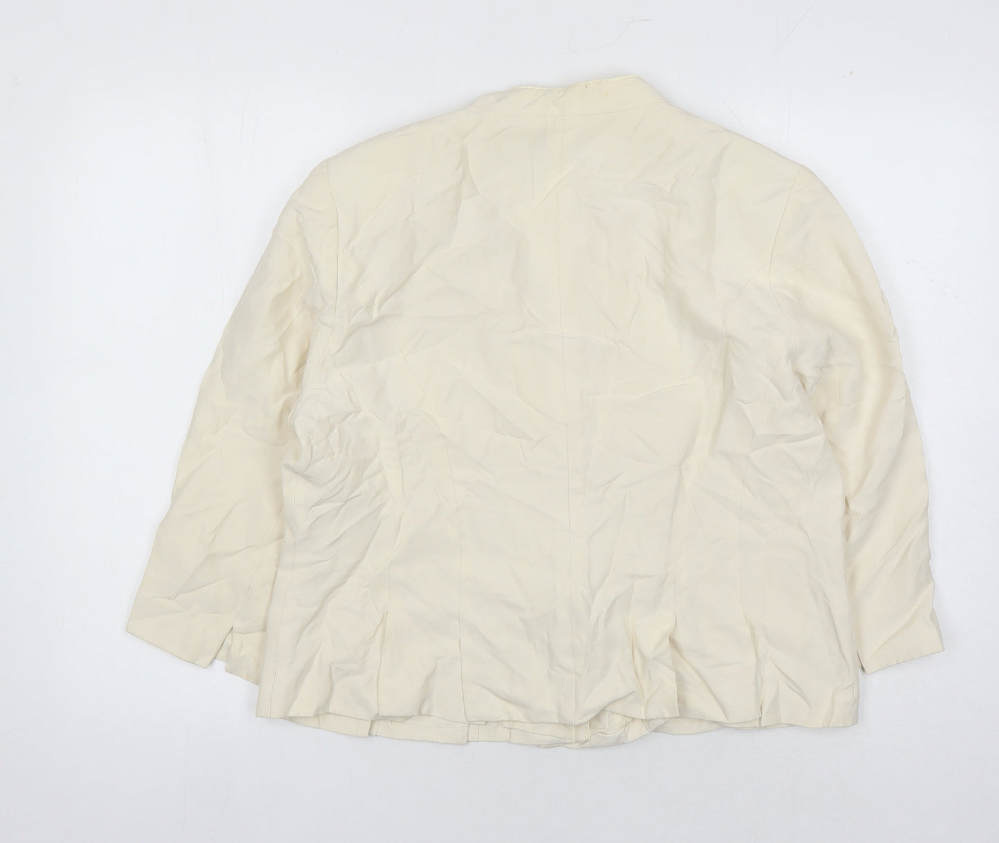 Rita Taylor Women's Ivory Blazer, Size 16, Formal