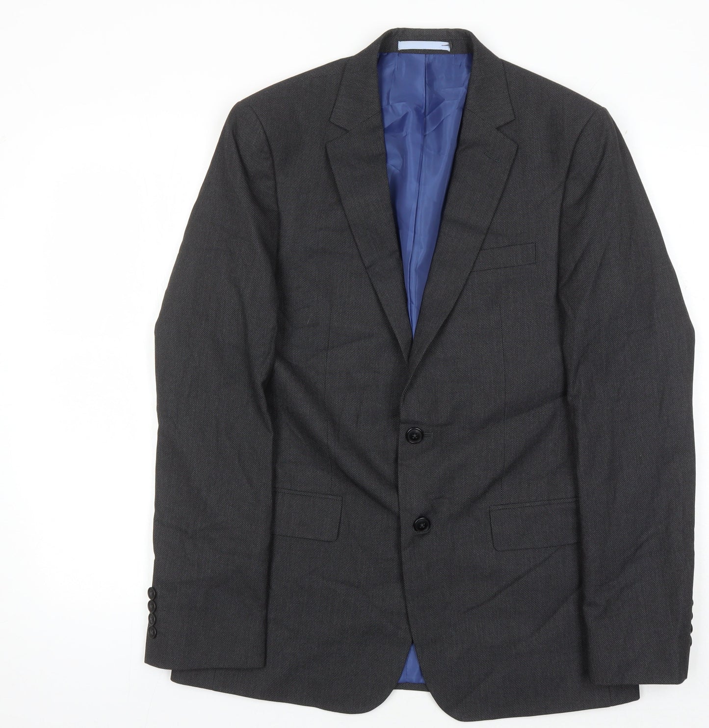 Marks and Spencer Men's Grey Long Blazer Size 40L