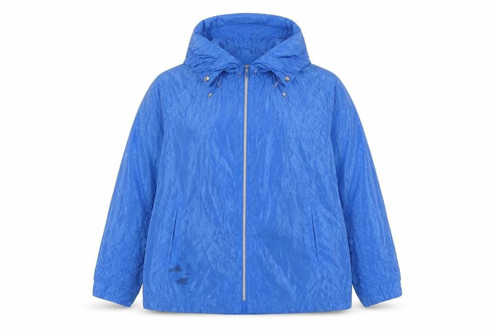 Lakeland Women's Blue Jacket Size 16 Mid-Length Hooded