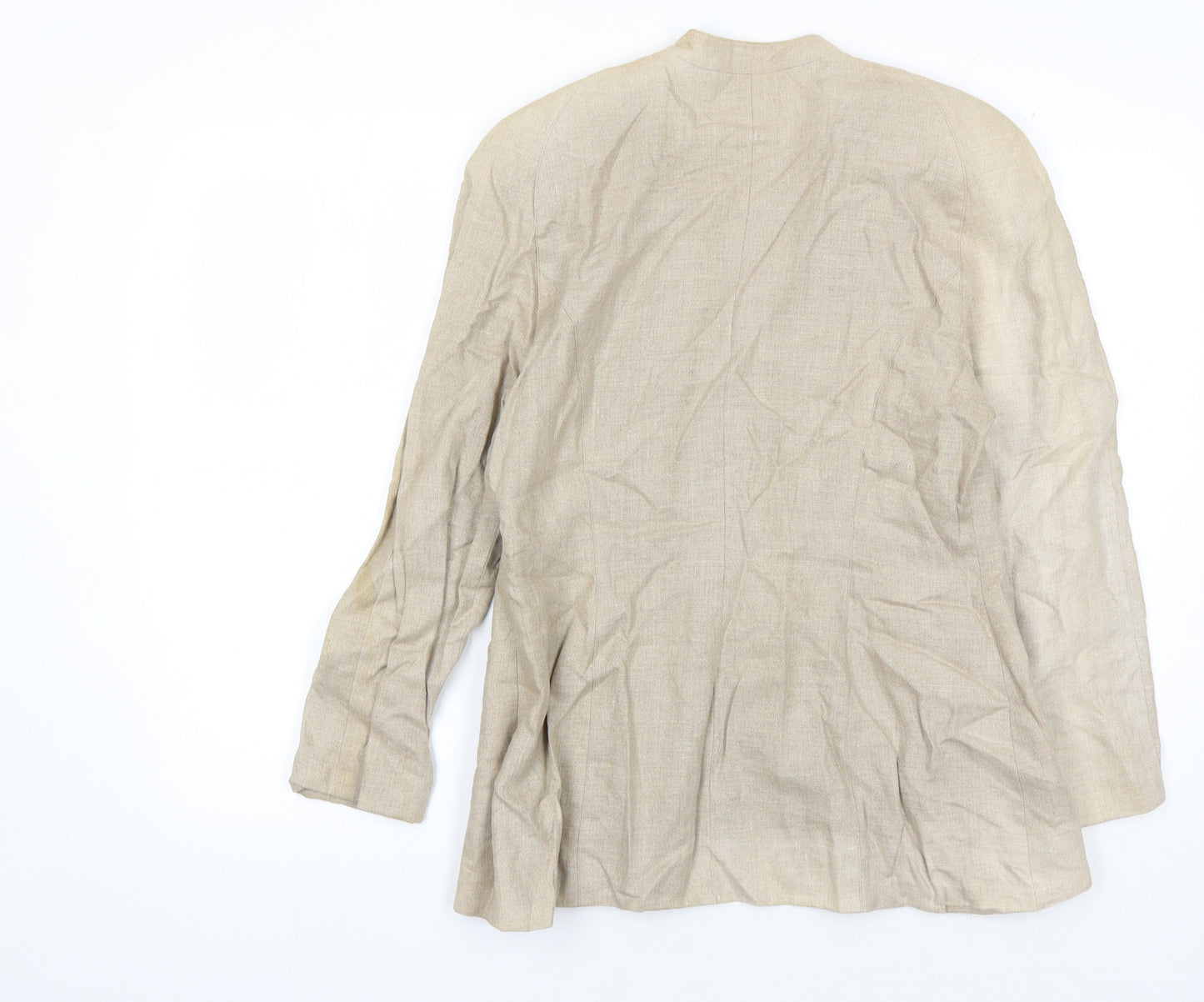 Ghinelli Beige Women's Suit Jacket - Size 12