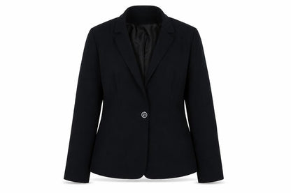 Richards Womens Black Suit Jacket, Size 12, Business