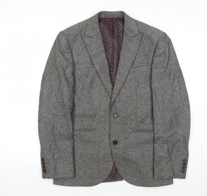 Next Men's Grey Blazer, Size 38S