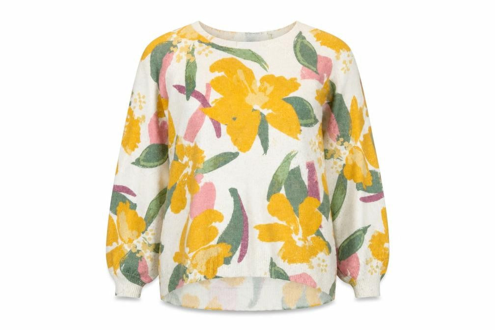 Monsoon Women's Multicoloured Floral Pullover Jumper M
