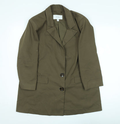 VILA Women's Green Blazer, Size 16, Regular Fit, Twill