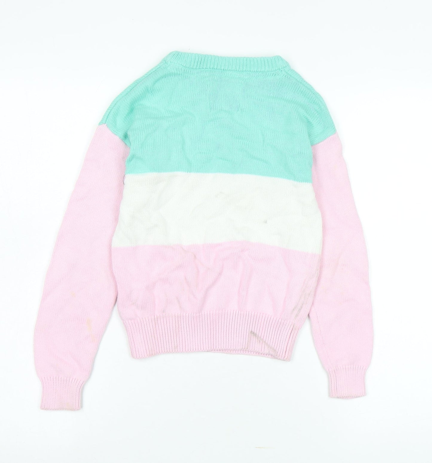 Jack Wills Girls Multicoloured 5-6 Yrs Pullover Jumper