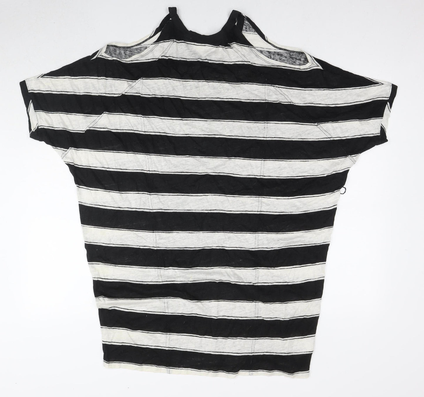 Country Road Women's Black Striped Relaxed Top L