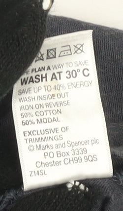 Marks and Spencer Women's Plus Black Sequin Tank Top