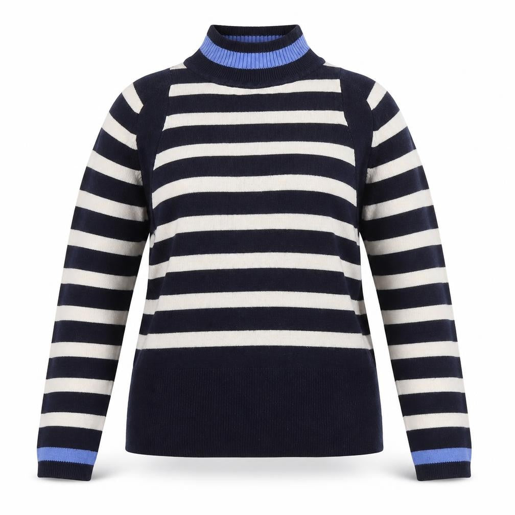 Marks & Spencer Women's Blue Striped Jumper UK 12