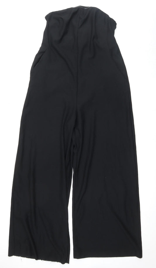 Studio Women's Black Wide-Leg Jumpsuit Size 12