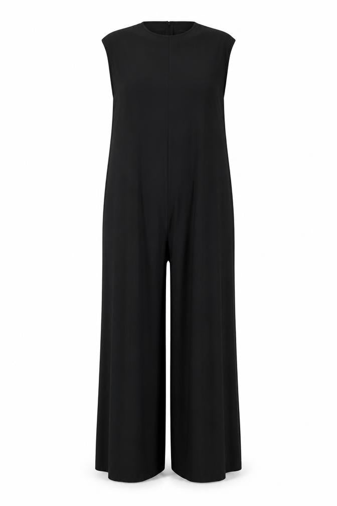 Studio Women's Black Wide-Leg Jumpsuit Size 12