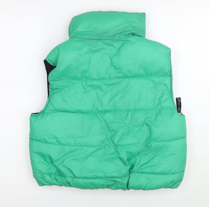 Zara Women's Green Puffer Waistcoat XS