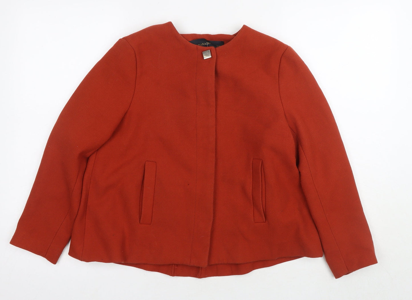 Zara Women's Red Jacket, S, Buttoned, Casual