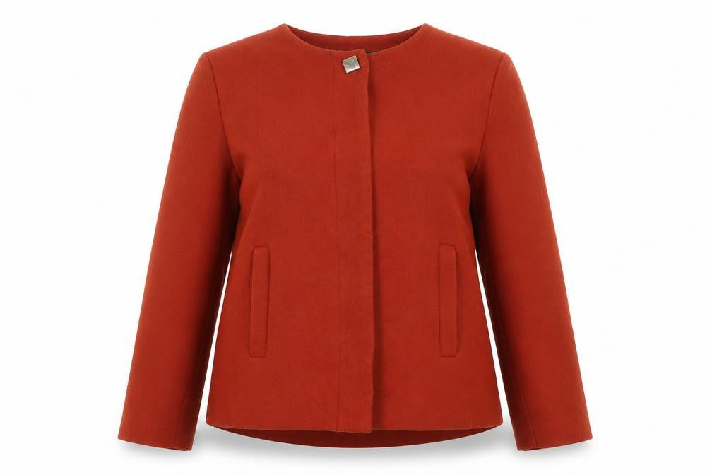 Zara Women's Red Jacket, S, Buttoned, Casual